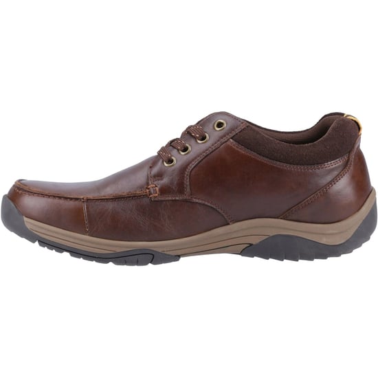 Hush Puppies Derek Leder Herren Kaffee Schnürschuhe - Image 4