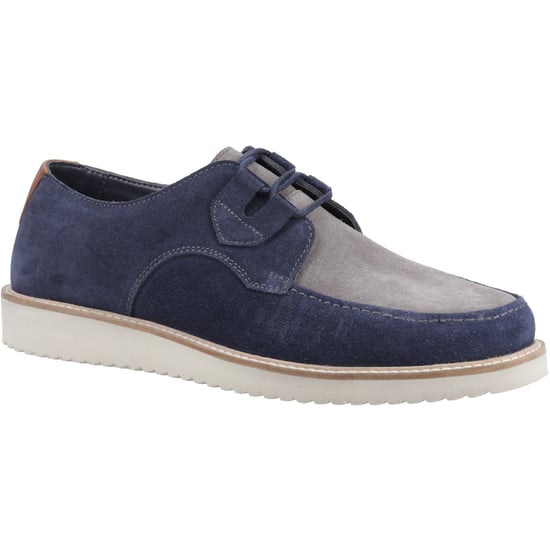 Hush Puppies Orion Wildleder Herren Schnürschuhe Navy/Grau - Image 1