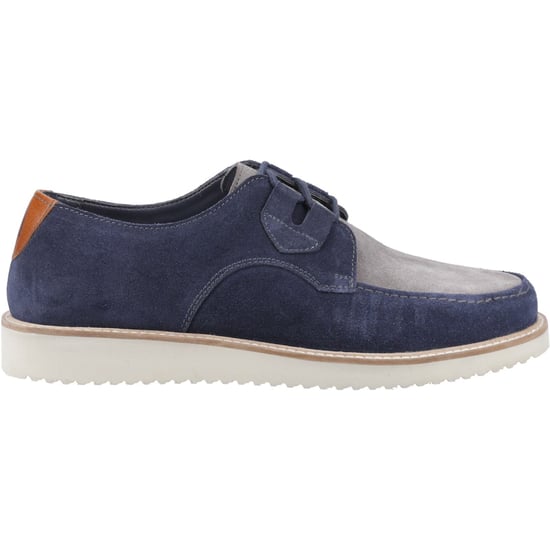 Hush Puppies Orion Wildleder Herren Schnürschuhe Navy/Grau - Image 5