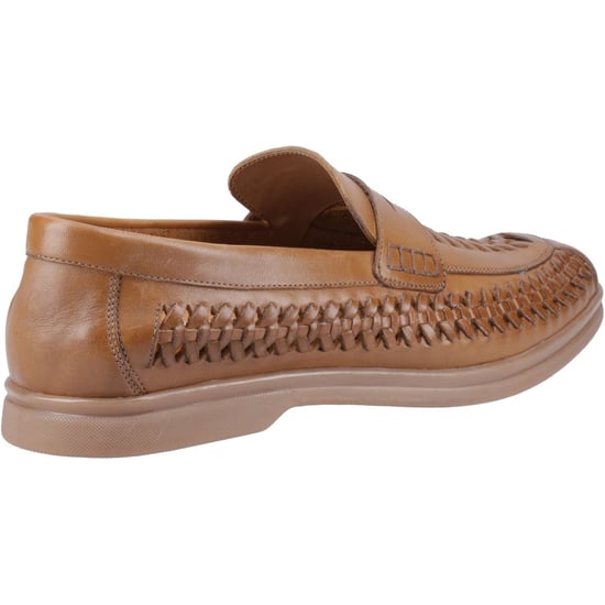 Hush Puppies Bowie Leder Herren Beige Slipper - Image 2