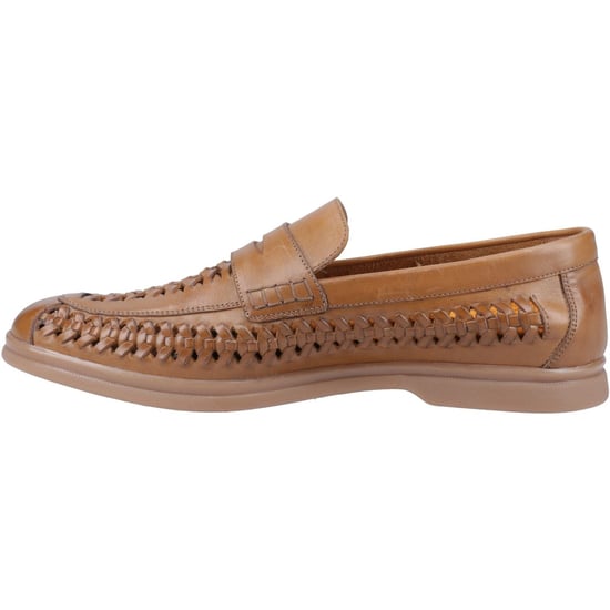 Hush Puppies Bowie Leder Herren Beige Slipper - Image 4