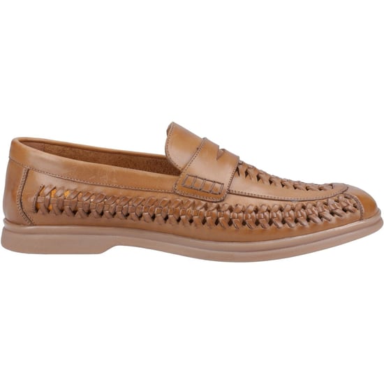 Hush Puppies Bowie Leder Herren Beige Slipper - Image 5