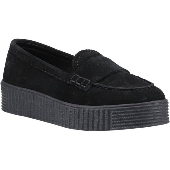 Hush Puppies Tamara Wildleder Damen Schwarz Slipper - Image 1