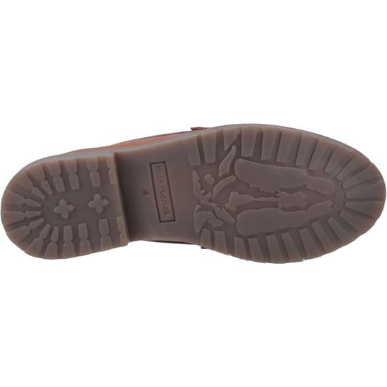 Hush Puppies Verity Snaffle Leder Damen Tan Slipper - Image 3