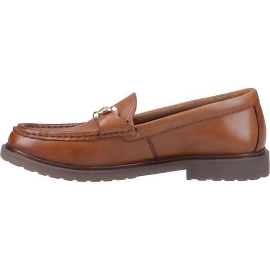 Hush Puppies Verity Snaffle Leder Damen Tan Slipper - Image 4