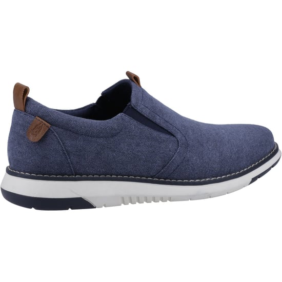 Hush Puppies Benny Canvas Herren Mokassins in Marineblau - Image 2