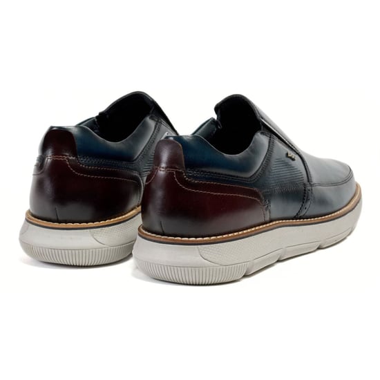 Pod Fowler Leder Herren Navy Slipper - Image 2