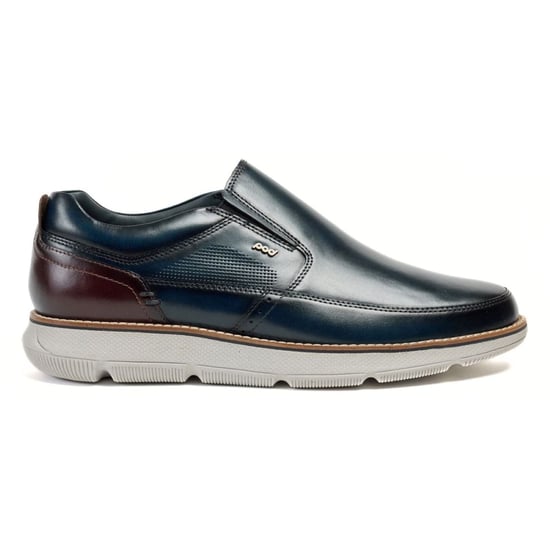 Pod Fowler Leder Herren Navy Slipper - Image 4