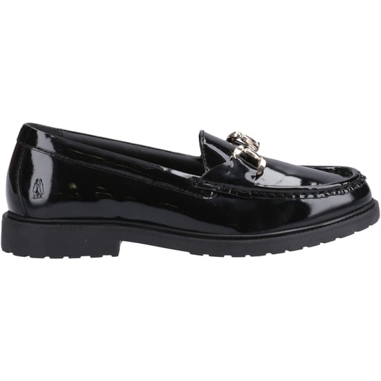 Hush Puppies Verity Patent Snaffle Leder Damen Schwarz Slipper - Image 5