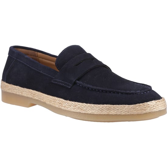 Hush Puppies Laurence Wildleder Herren Slipper Navy - Image 1