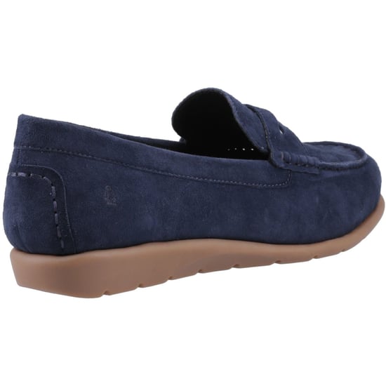 Hush Puppies Shelby Wildleder Damen Mokassins Navy - Image 2