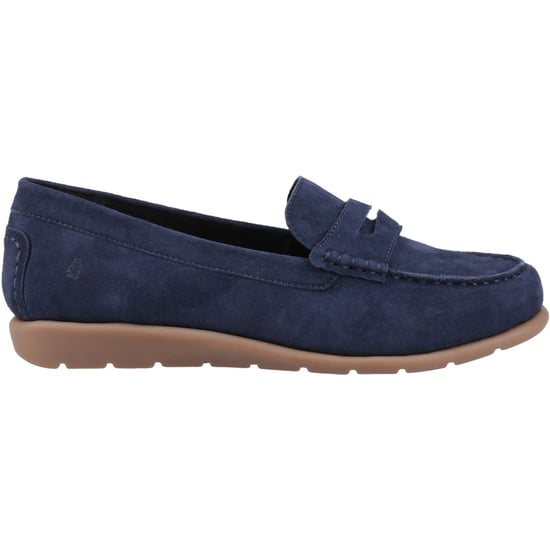 Hush Puppies Shelby Wildleder Damen Mokassins Navy - Image 5