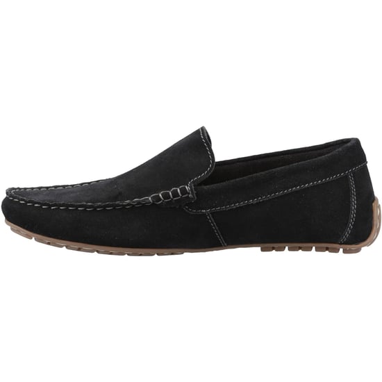 Hush Puppies Ralph Wildlederleder Herren Schwarz Slipper - Image 4