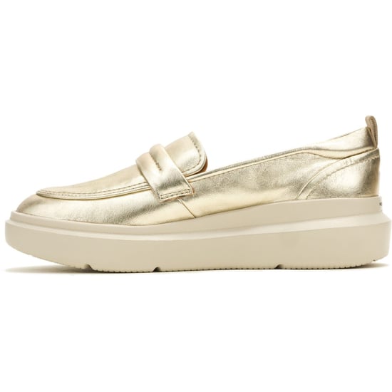 Hush Puppies Joy Penny Leder Damen Champagner Slipper - Image 5