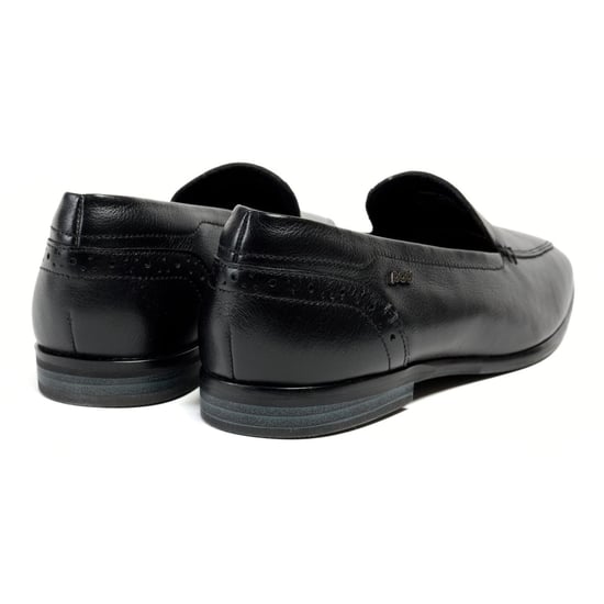 Pod Penny Leder Damen schwarze Slipper - Image 2