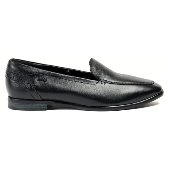 Pod Penny Leder Damen schwarze Slipper - Image 4