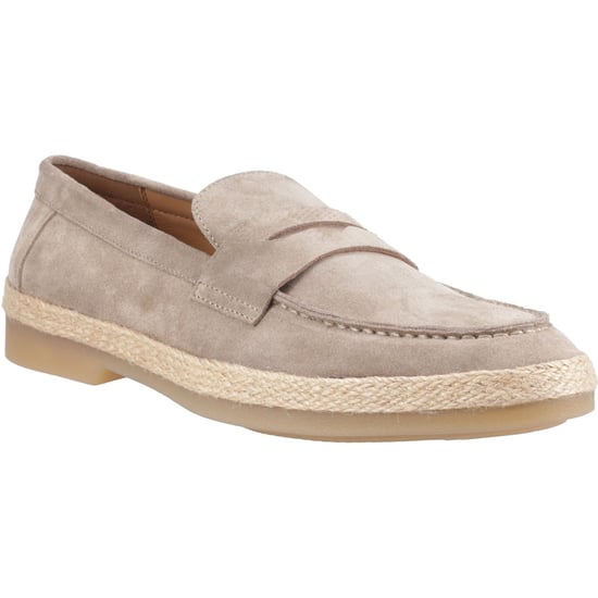 Hush Puppies Laurence Wildleder Herren Mokassins in Taupe - Image 1