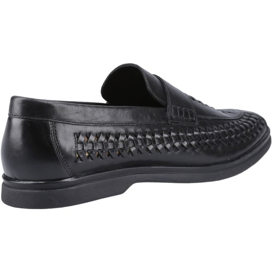 Hush Puppies Bowie Leder Herren Schwarze Slipper - Image 2
