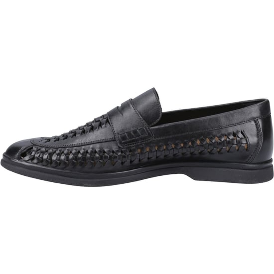 Hush Puppies Bowie Leder Herren Schwarze Slipper - Image 4