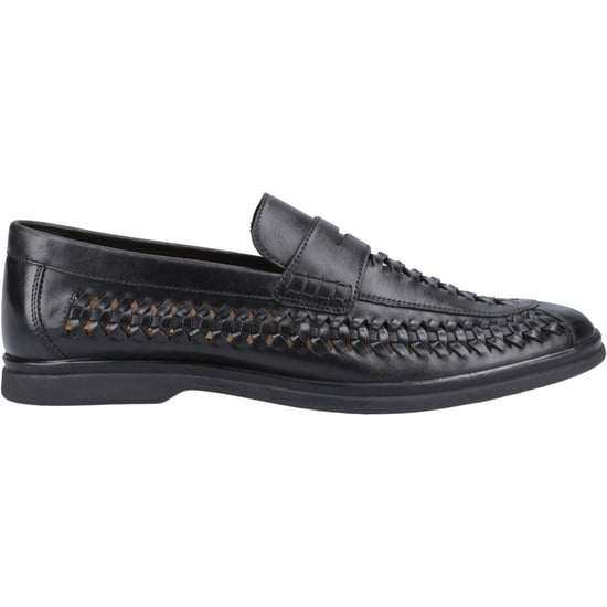 Hush Puppies Bowie Leder Herren Schwarze Slipper - Image 5