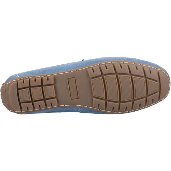 Hush Puppies Ralph Wildleder Leder Herren Blaue Slipper - Image 3