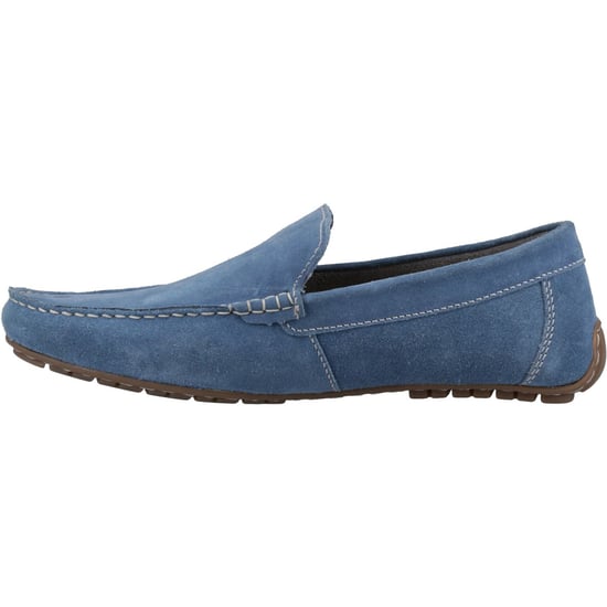 Hush Puppies Ralph Wildleder Leder Herren Blaue Slipper - Image 4