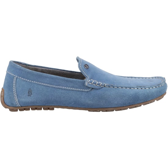 Hush Puppies Ralph Wildleder Leder Herren Blaue Slipper - Image 5