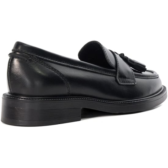 Dune Garda Leder Damen Schwarze Slipper - Image 2