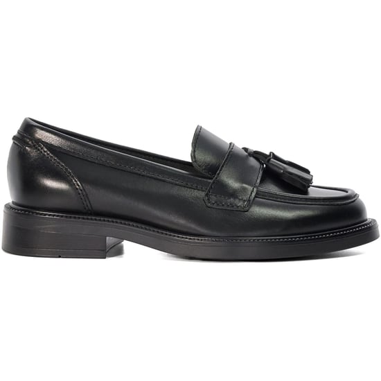 Dune Garda Leder Damen Schwarze Slipper - Image 4