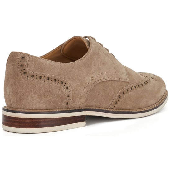 Dune Stanford Wildleder Herren Beigefarbene Brogues Schuhe - Image 2
