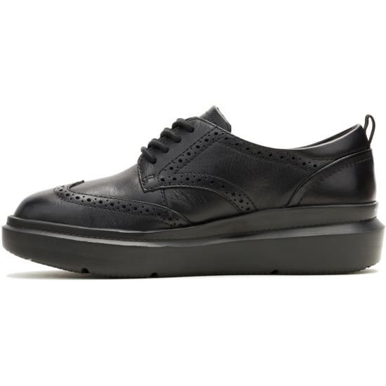 Hush Puppies Joy Leder Damen Schwarz/Schwarz Brogues Schuhe - Image 5