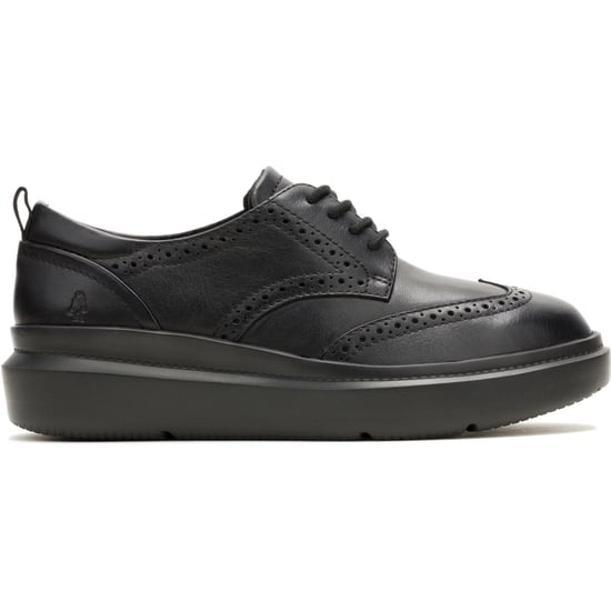 Hush Puppies Joy Leder Damen Schwarz/Schwarz Brogues Schuhe - Image 6
