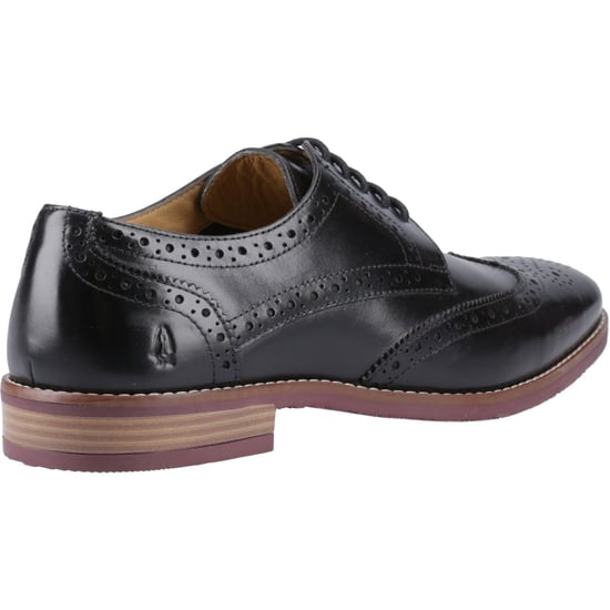 Hush Puppies Mack Leder Herren schwarze Brogues Schuhe - Image 2