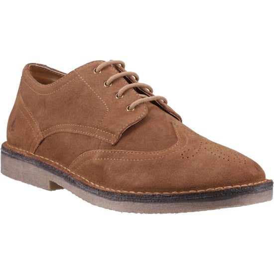 Hush Puppies Samson Leder Herren Tan Brogues Schuhe - Image 1