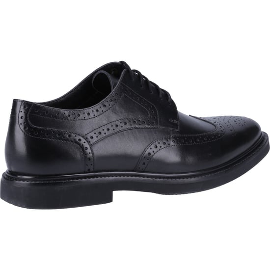 Hush Puppies Kingston Leder Herren Schwarze Brogues Schuhe - Image 2