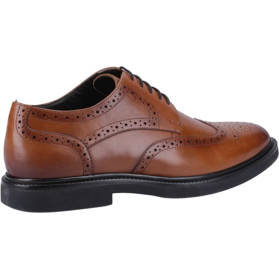 Hush Puppies Kingston Leder Herren Tan Brogue Schuhe - Image 2