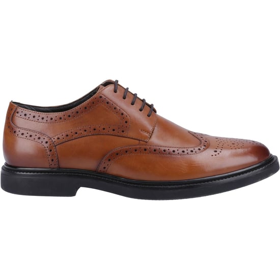 Hush Puppies Kingston Leder Herren Tan Brogue Schuhe - Image 4