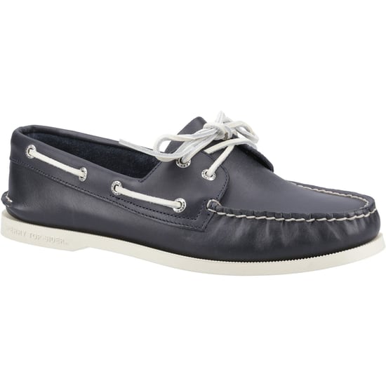 Sperry Authentische 2-Augen-Leder-Herren-Bootsschuhe in Marineblau - Image 1