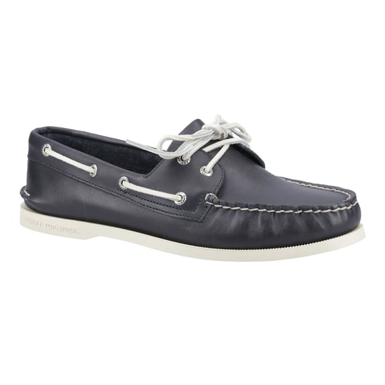 Sperry Authentische 2-Augen-Leder-Herren-Bootsschuhe in Marineblau - Image 6