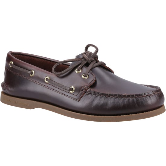 Sperry Authentic 2-Augen-Leder Herren Amaretto Bootschuhe - Image 1