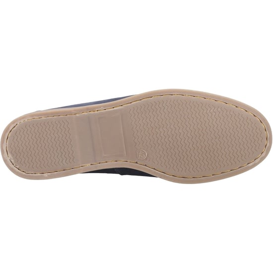 Hush Puppies Wilson Leather Men's Navy/Tan Boat Shoes - Image 3