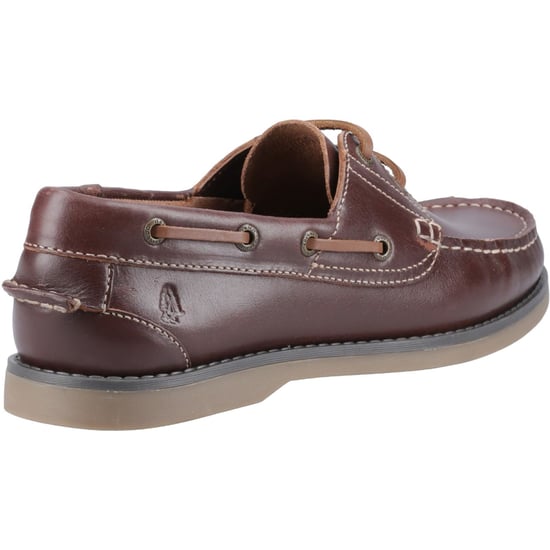 Hush Puppies Wilson Leder Herren Braune Bootsschuhe - Image 2