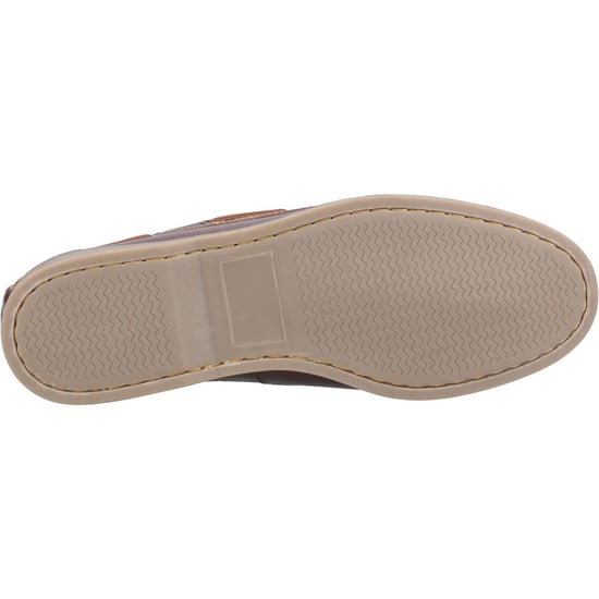 Hush Puppies Wilson Leder Herren Braune Bootsschuhe - Image 3