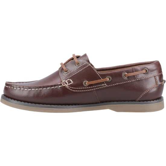 Hush Puppies Wilson Leder Herren Braune Bootsschuhe - Image 4