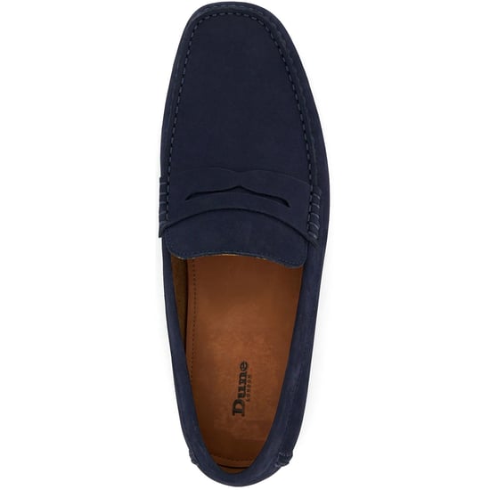 Dune Bradlay Wildleder Herren Blau Mokassinschuhe - Image 4