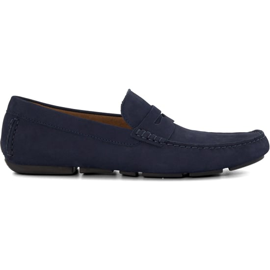Dune Bradlay Wildleder Herren Blau Mokassinschuhe - Image 5