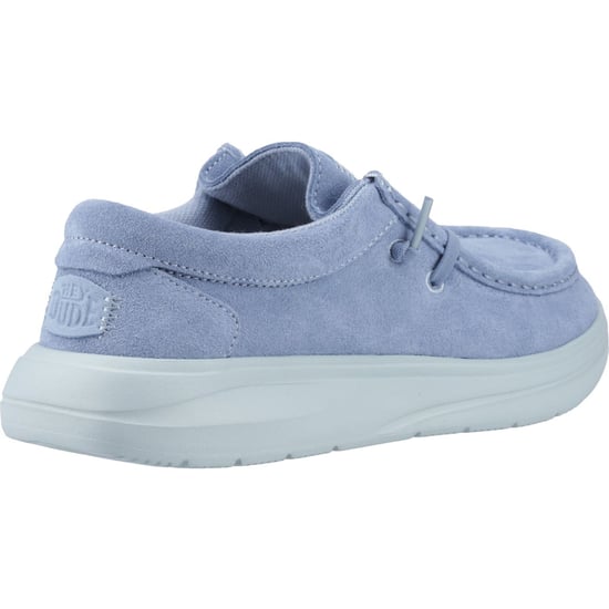 HEYDUDE Wendy COMF Wildleder Damen Mokassins Schuhe in Verwaschenem Denim/Cloud Blau - Image 2