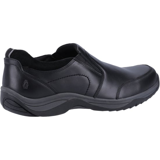Hush Puppies Donald Leder Herren Schwarz Mokassins Schuhe - Image 2