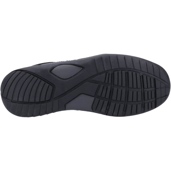 Hush Puppies Donald Leder Herren Schwarz Mokassins Schuhe - Image 3