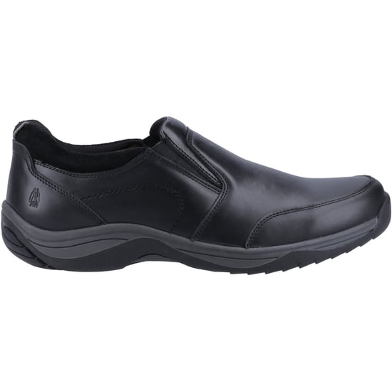 Hush Puppies Donald Leder Herren Schwarz Mokassins Schuhe - Image 5